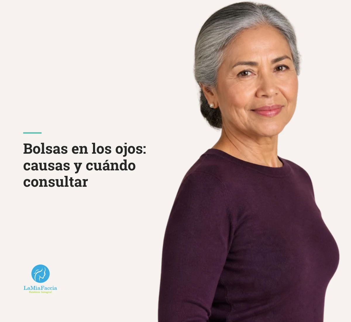 Mujer latina de 63 años con piel cuidada y luminosa