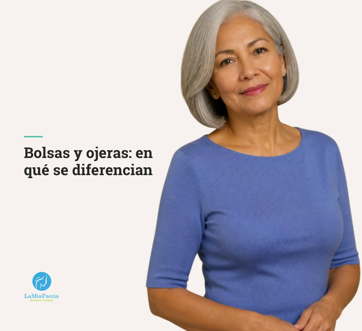 Mujer latina de 62 años con piel cuidada y luminosa