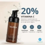 Ingredientes de Medik8 C-Tetra Advanced: vitamina C al 20%, fitoexosomas, acetyl zingerone, ácido hialurónico y NAG