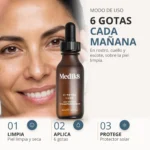 Cómo usar Medik8 C-Tetra Luxe: 6 gotas cada mañana, antes del bloqueador