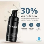 Ingredientes de Medik8 Liquid Peptides Advanced MP: complejo multipéptido al 30%, péptidos de cobre y Dual MiniProteins