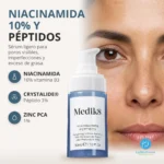 Medik8 Niacinamide Peptides, sérum de niacinamida al 10% con zinc para poros de aspecto más fino