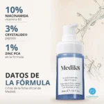 Datos de la fórmula de Medik8 Niacinamide Peptides, sérum de niacinamida al 10% con zinc