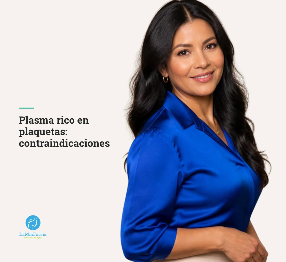 Mujer latina de 37 años con piel cuidada y luminosa