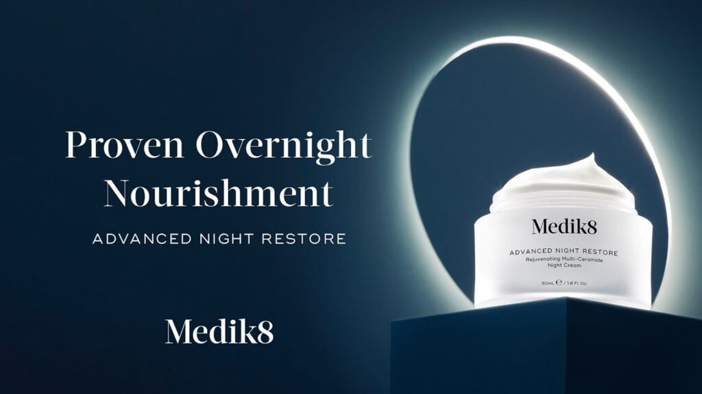 Video de Medik8 Advanced Night Restore, crema de noche con ceramidas