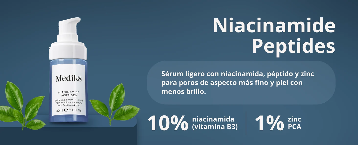 Medik8 Niacinamide Peptides, sérum de niacinamida al 10% con zinc
