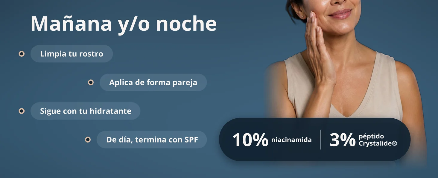 Medik8 Niacinamide Peptides: se usa de mañana y/o de noche